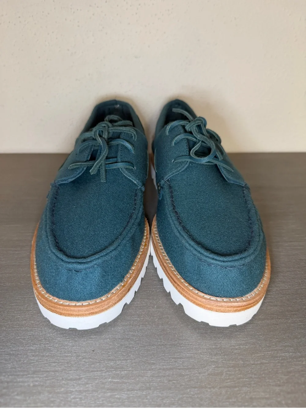 Mens Size 11.5 - Sperry Top Sider Casual  Boat Shoe Vibram Sole Emerald Green NW
